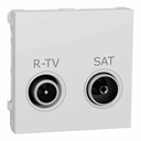 NEW UNICA 2M PRIZA R-TV/SAT INTERMEDIARA  ALB NU345618