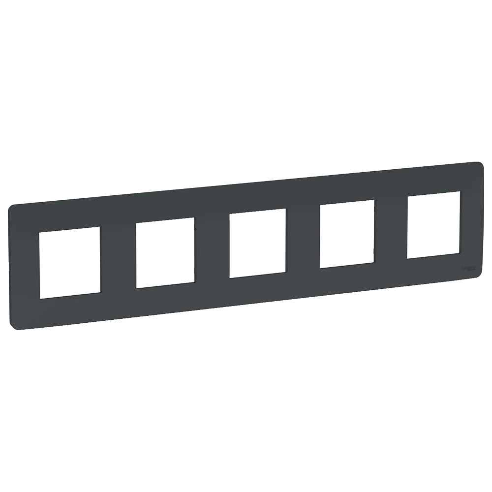 NEW UNICA PLACA UNICA STUDIO 5 APARATE ANTRACIT NU201054