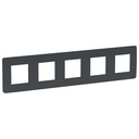 NEW UNICA PLACA UNICA STUDIO 5 APARATE ANTRACIT NU201054