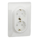 NEW UNICA PRIZA DUBLA 2P+E 16A, ALB NU206718