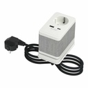 NEW UNICA SYSTEM+ 1xSCHUKO 1xUSB A 1xUSB C 3.1A INS44050 ALB