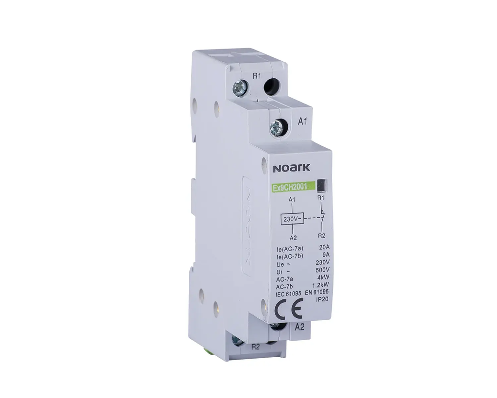 NOARK CONTACTOR 20A 230V 1NO+1NC Ex9CH20 102402