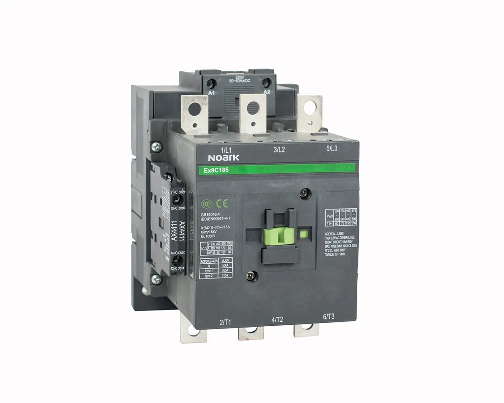 NOARK CONTACTOR 3P 185A 230VAC/DC AC-3 2NO+2NC 106243