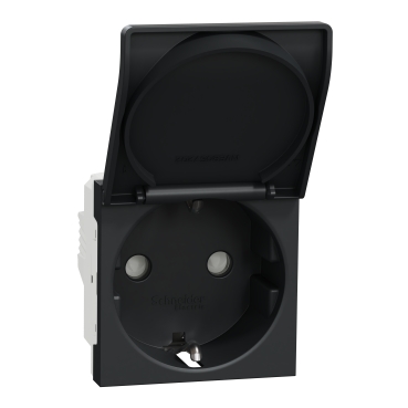 NU ANTRACIT 2M PRIZA 2P+E 16A CAPAC OBTURATOR NU303754TA