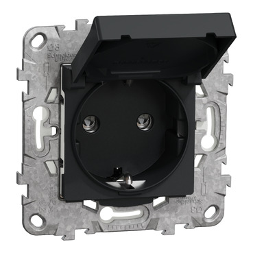 NU ANTRACIT 2M PRIZA 2P+E IP44+SUP.FIX. CAPAC, OBT NU508254