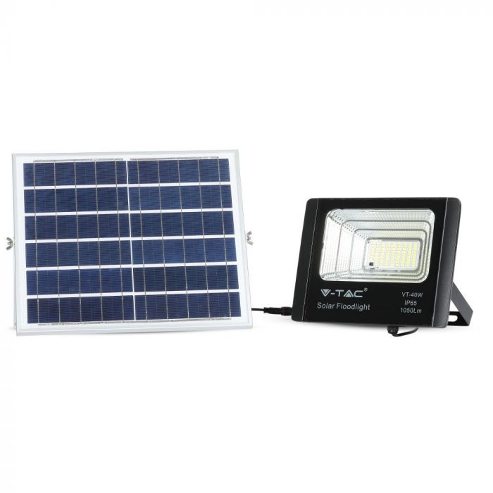PROIECTOR CU LED SI PANOU SOLAR 16W 6000K 1050 lm IP65