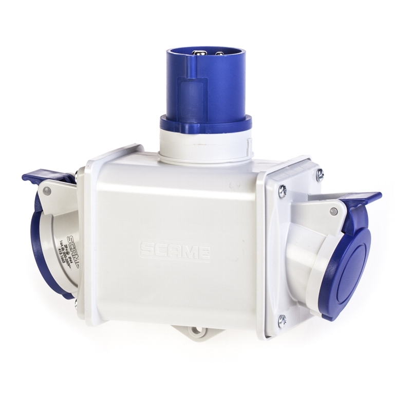 SCAME_ADAPTOR MULTIPLU IP44 16A 230V 600.1623