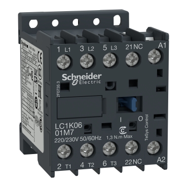 SCH CONTACTOR_12A 24Vca 3P+O LC1K1201B7