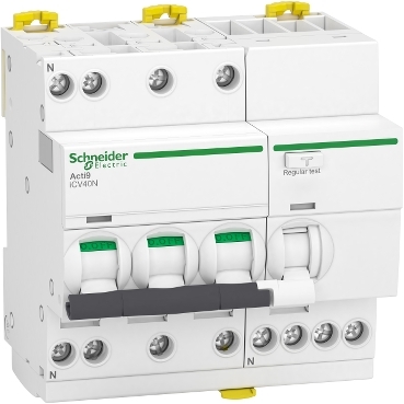 SCH IC40N VIGI 3P+N 16A C 6KA 300mA AC RCBO A9DE7716