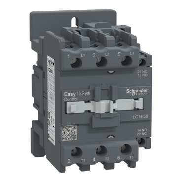 SCH TVS CONTACTOR 50A 220Vca 22KW 400V 1NO LC1E50M5