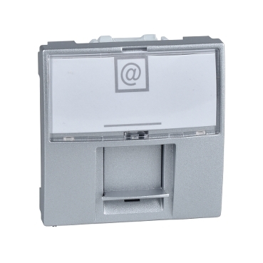 SCHUS MEC. PRIZA DATE CAT5E 2M MGU3.411.30 SILVER