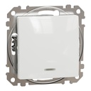 SEDNA DESIGN INTRERUPATOR 10AX ALB CU LED ROSU SDD111101N