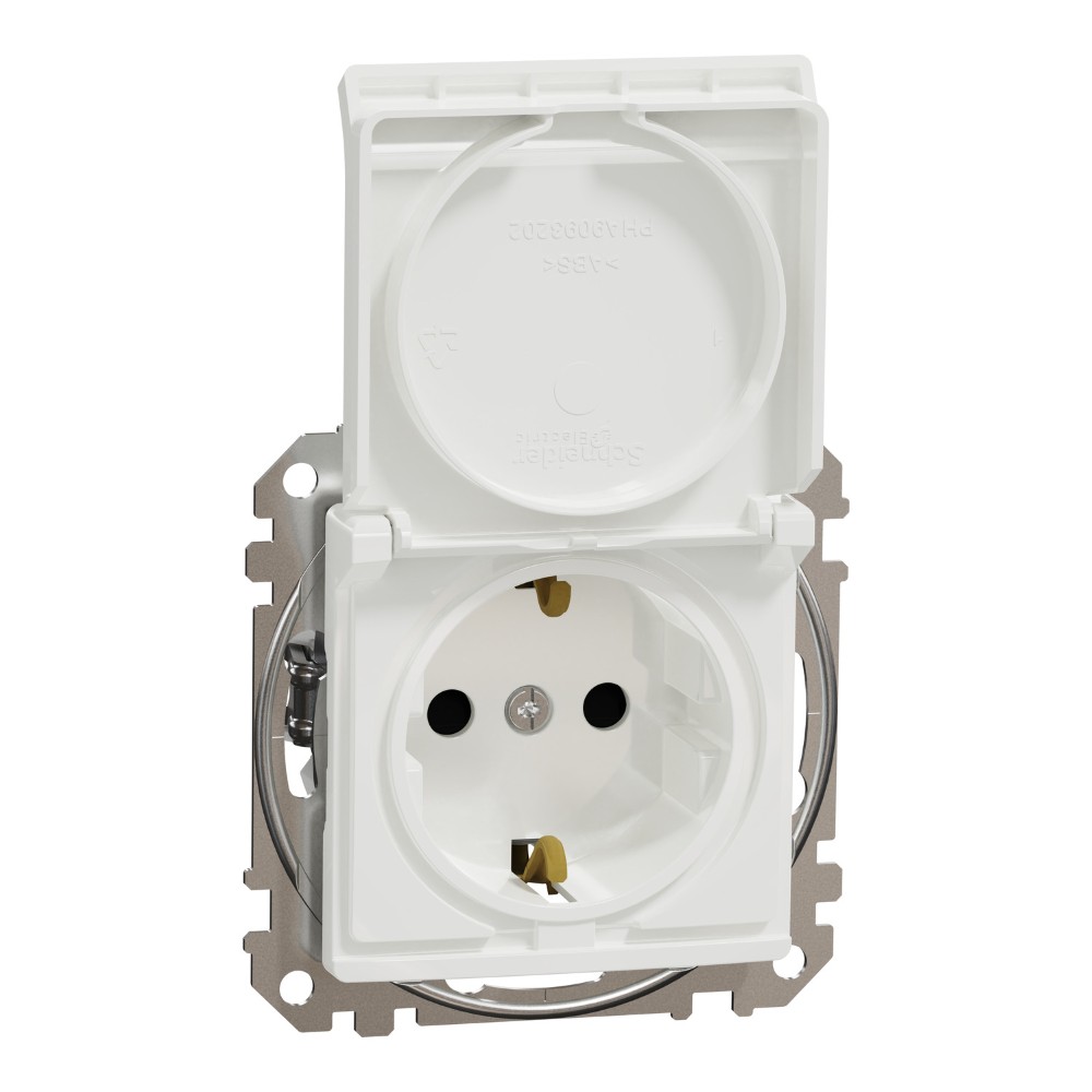 SEDNA DESIGN PRIZA 2P+E IP20 CU CAPAC ALB SDD111023