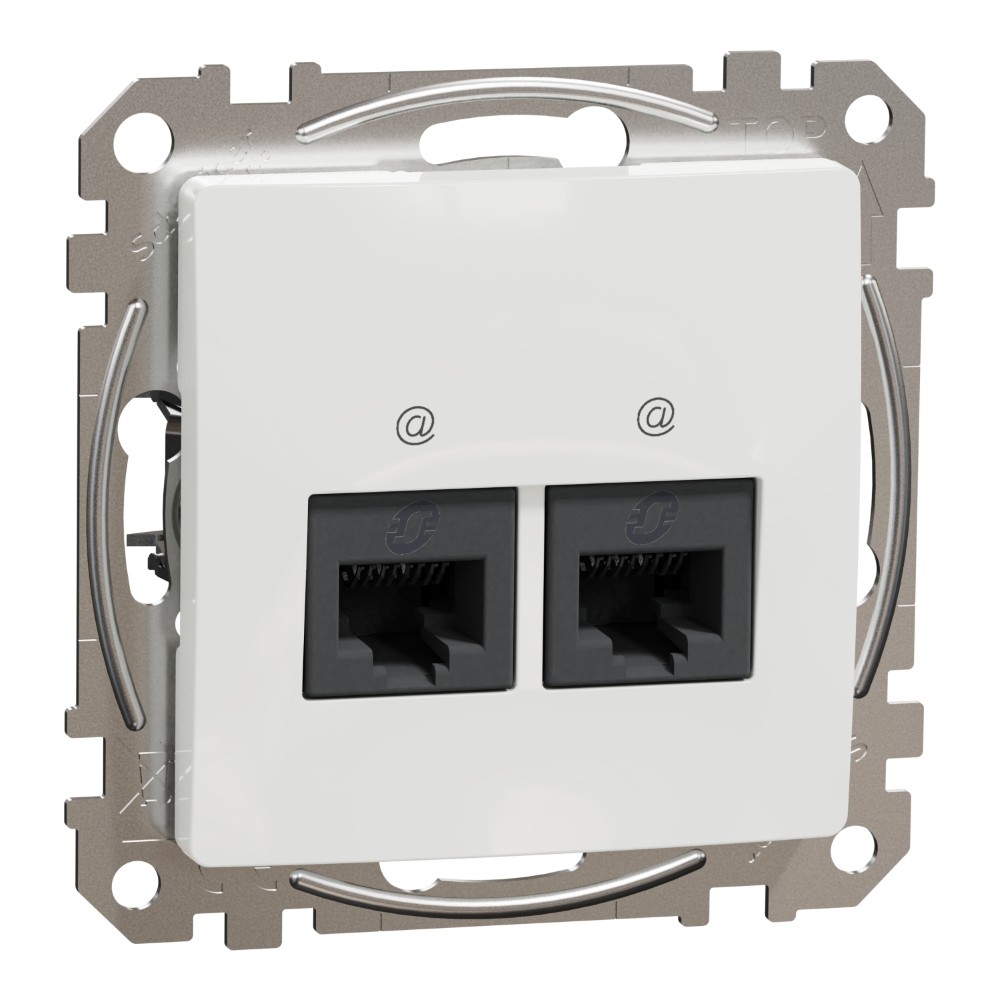 SEDNA DESIGN PRIZA DUBLA RJ45 CAT5E UTP ALB SDD111452