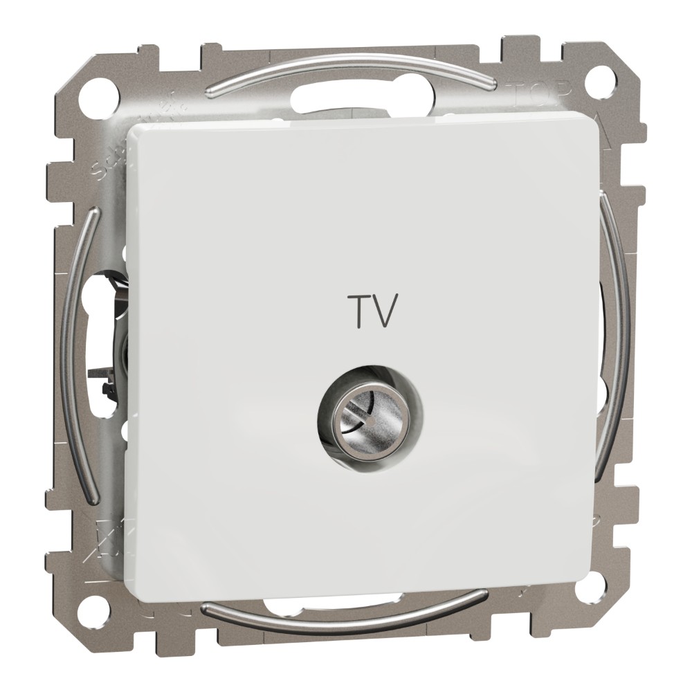 SEDNA DESIGN PRIZA TV INTERMEDIAR 10DB ALB SDD111478