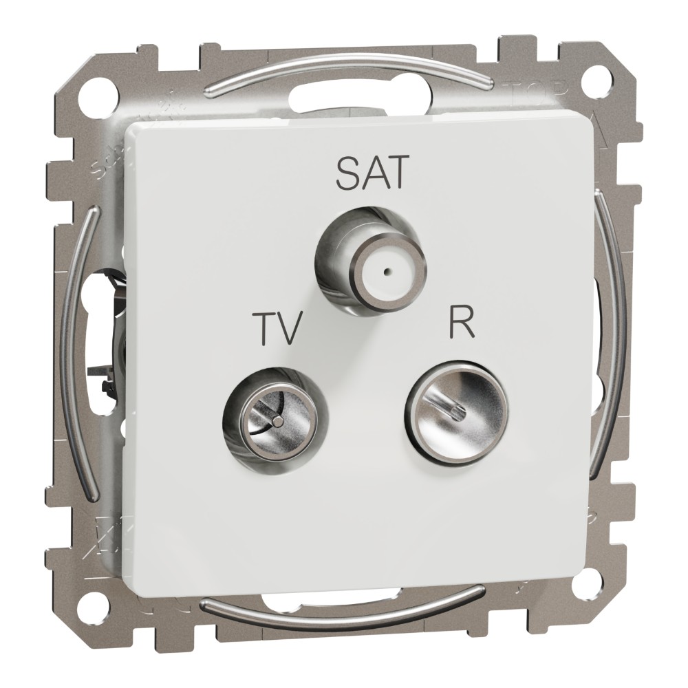 SEDNA DESIGN PRIZA TV INTERMEDIARA 7DB ALB SDD111484