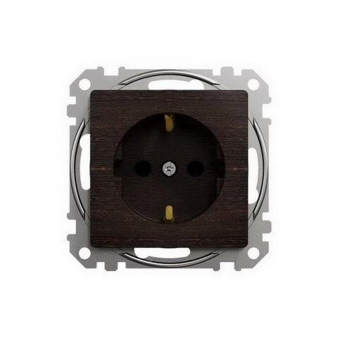 SEDNA DESIGN WENGE PRIZA 2P+E CU OBT SDD181021
