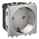 STYL ARGINTIU 2M PRIZA 2P+E, OBTURATOARE LMR5210004