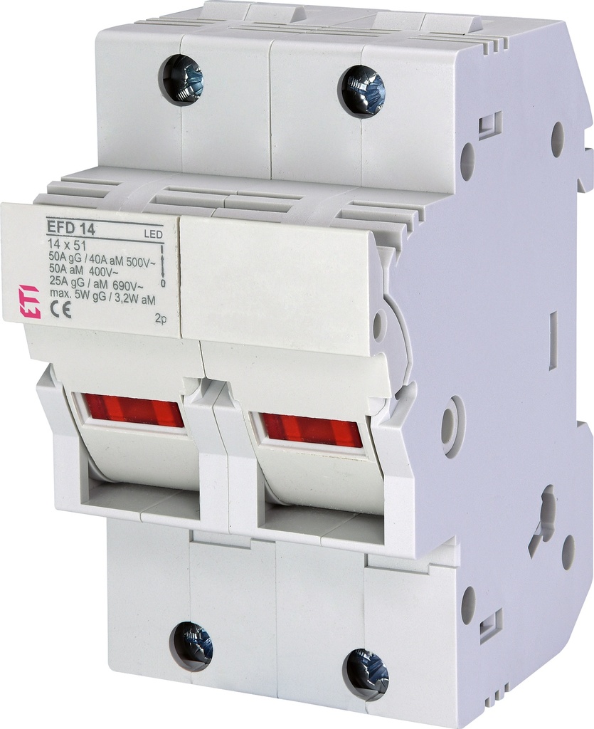 DAB SEPARATOR CU FUZIBILI 2P 14x51MM LED 002560013