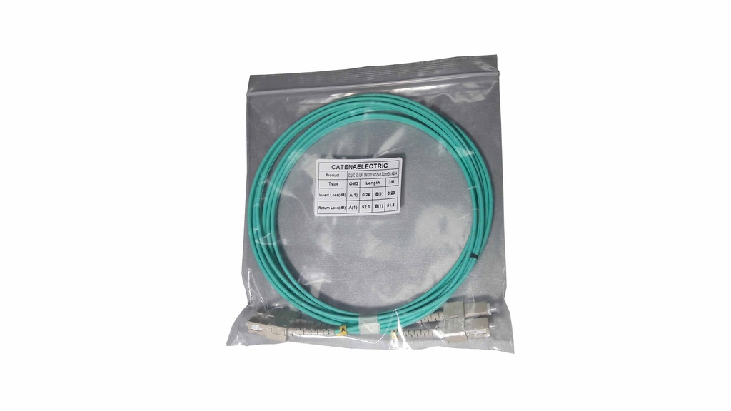 FO PATCH CORD MM OM3 SC-SC 2M DUPLEX