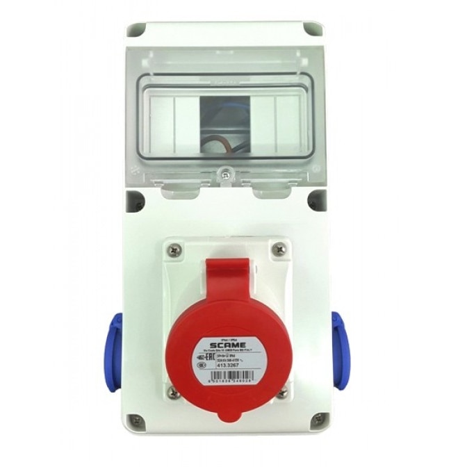 SCAME ORGANIZARE SANTIER 2 x SCHUKO + 32A 5P 633.RO0001
