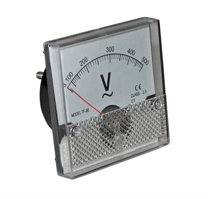 VOLTMETRU DIRECT 500V 80x80MM 02-652