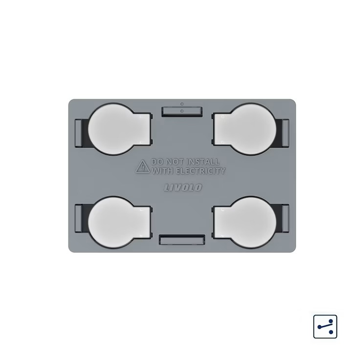 LIVOLO MODUL INTR CVADRUPLU TOUCH STD.ITALIA C9-VL-FC4-3G