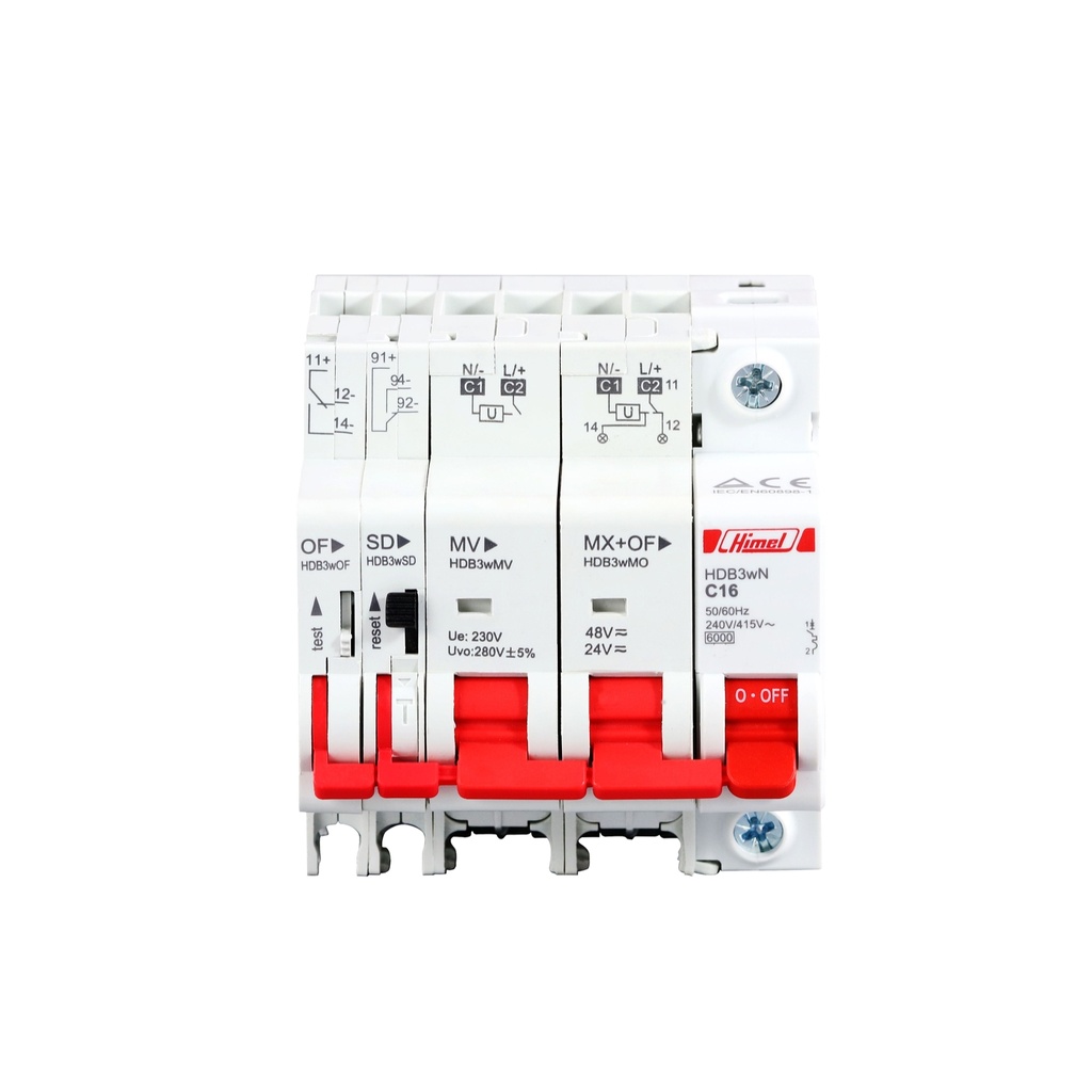 HIM BOBINA SHUNT (MX+OF) AC 110V~415V HDB3wMO220