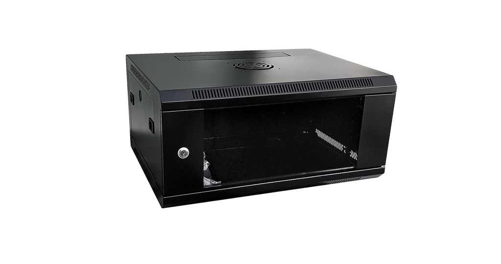 VDI RACK 4U/600x450 NEGRU WALL-MOUNT 19'' H=30cm