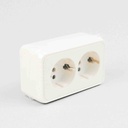 HZ SLIM PRIZA DUBLA PT CP IP20 65421