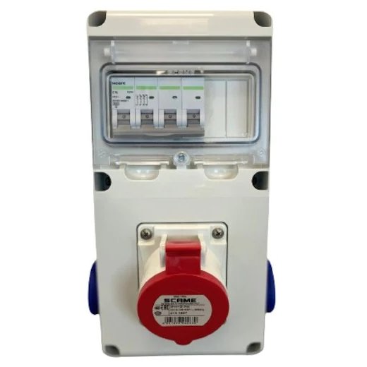 SCAME ORGANIZARE SANTIER 2 x SCHUKO + 16A 5P (SIG.4P 16A) 633.RO0024