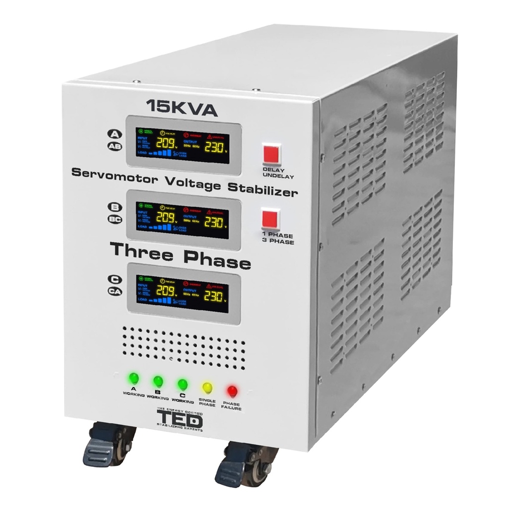 STABILIZATOR DE TENSIUNE_15kVA 380V TED