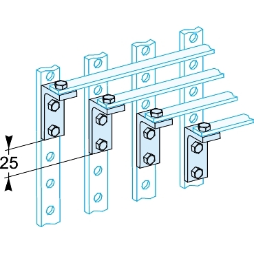 SCH PRISMASET 4 SUPORTI UNGHIULARI BARA CU 250A LVS04190