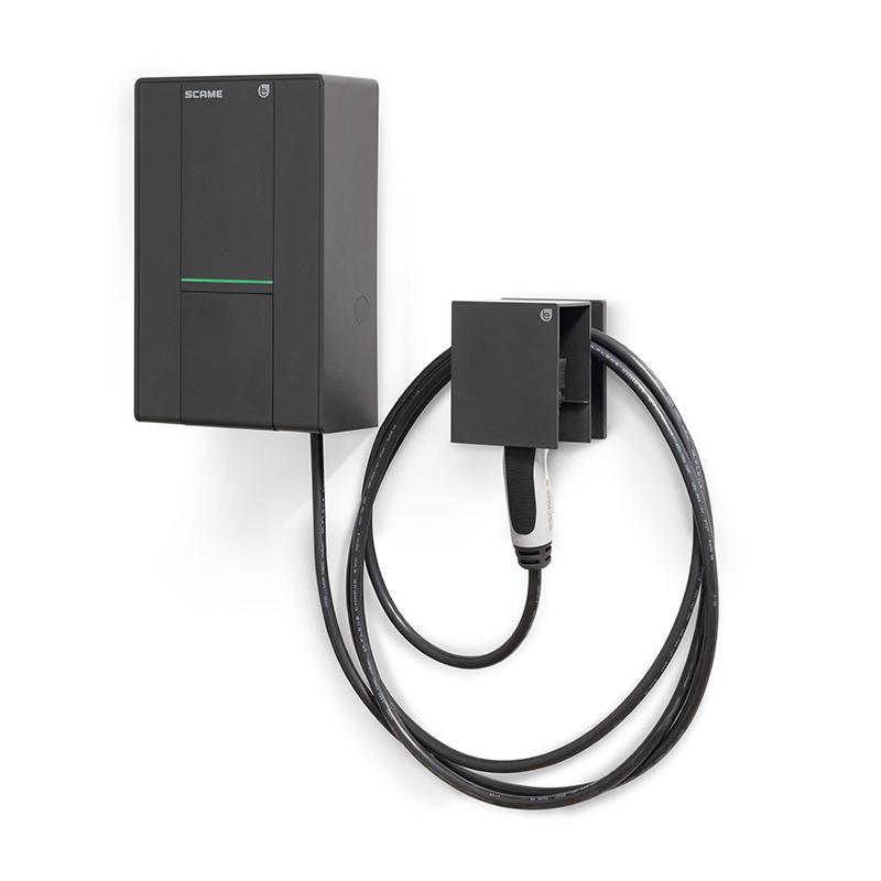 SCAME STATIE INCARCARE WALLBOX T2 7kW 32A 230V 1P+N+E IP55 IK10 APP + CABLU 5ml + PRIZA T2 205.W119-S