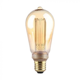 [217474] BEC LED FILAMENT E27 1800K 4W 200 lm ST64 AMBER VT