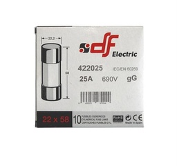 [02-136] CH SIGURANTA FUZIBILA 22x58_125A 02-136