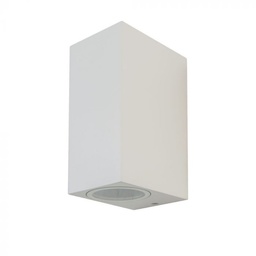 [7541 VT-7652] CIL ARH APLICA 2xGU10 PATRATA ALBA IP44 VT