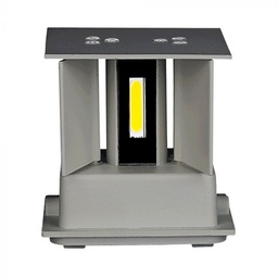[8531 VT-759-12] CIL ARH APLICA 3000K 12W 1100 lm PATRATA GRI 2-WAY IP65 VT