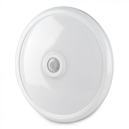 [21809 VT-13] CIL PLAFONIERA SENZOR IP20 6400K 12W 900 lm ROTUNDA D:290x60mm ALBA