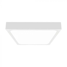 [7666] CIL PLAFONIERA SENZOR IP44 4000K 18W 1800 lm PATRATA D:225x225x60mm ALBA