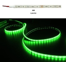 [05-084/VERDE] LED BANDA 24V IP54 VERRDE 14.4W 1440 lm/m (5m/rola)