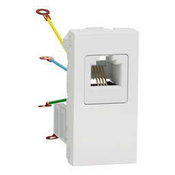 [NU349118] NEW UNICA 1M PRIZA RJ12 TELEFON ALB NU349118