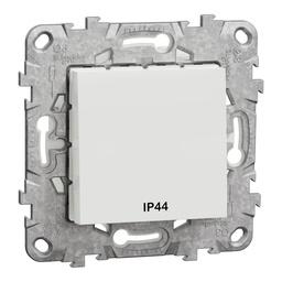 [NU528218] NEW UNICA 2M INTRERUPATOR IP44+SUPORT FIXARE, ALB NU528218