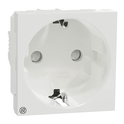 [NU303720] NEW UNICA 2M PRIZA 2P+E 16A ,OBT. ALB ANTIBACTERIAN NU303720