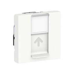 [NU341518] NEW UNICA 2M PRIZA RJ45, CAT6 UTP ALB NU341518