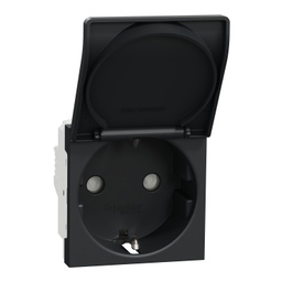 [NU303754TA] NU ANTRACIT 2M PRIZA 2P+E 16A CAPAC OBTURATOR NU303754TA