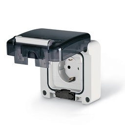 [137.4407] SCAME IP66 PRIZA ST CU CP 16A PENTRU MONTAJ IN SOCLU 137.4407