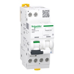 [A9TPE4610] SCH AFDD 1P+N 10A C  MCB+DISP.DETECTIE ARC ELECTRIC A9TPE4610