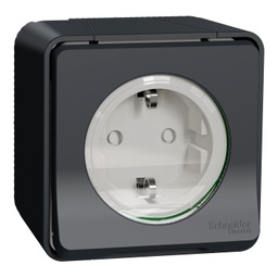 [MUR36731] SCH MUREVA PRIZA SIMPLA 2P+E OBTURATOR PT GRI MUR36731