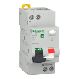 [EZ9D32616] SCHE VIGI 1P+N 16A C 4.5kA 30mA Tip AC Easy9 EZ9D32616